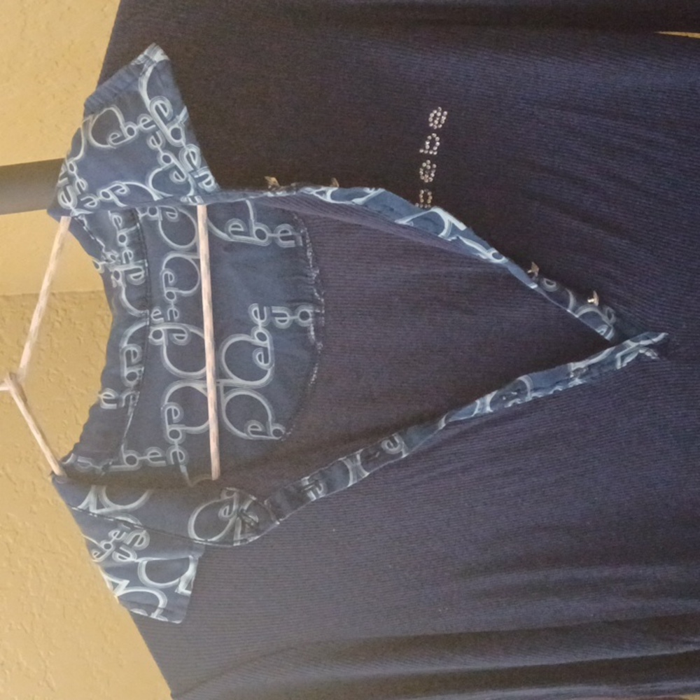 Long sleeve top navy blue - Picture 2 of 4